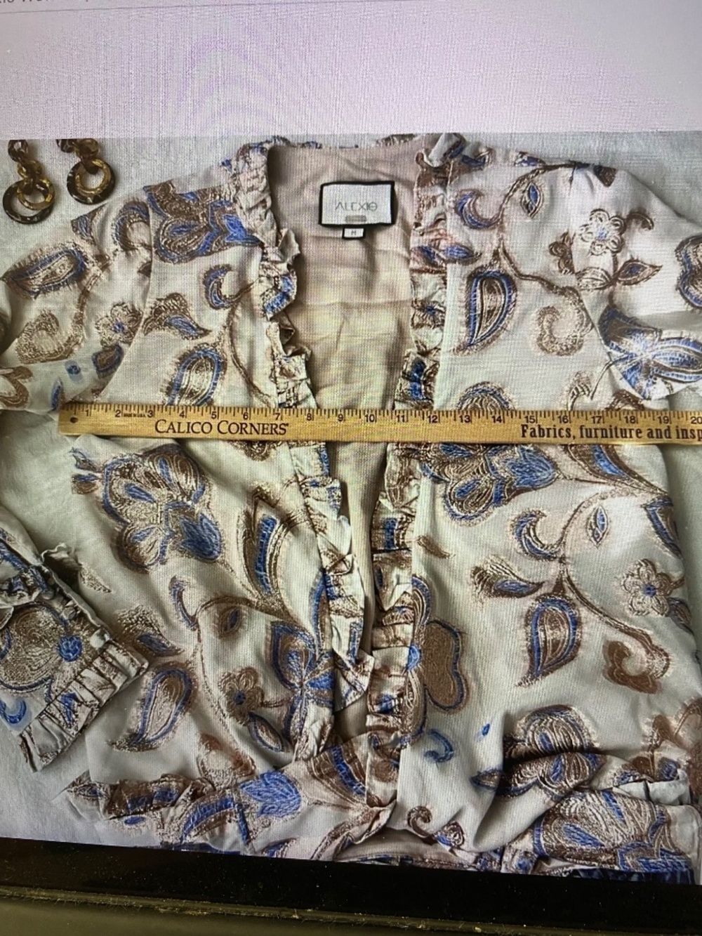 Alexis Marceau Ruffle wrap Blouse - Picture 4 of 6